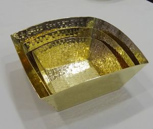 Bol de service rond polonais mat en laiton fantaisie Style chaud indien bol de service en laiton rond profond bol de service unique à salade - Product Image 3