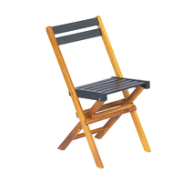 Ensemble de salle à manger pliable en bois d'acacia traditionnel - 5 pièces - Meubles d'extérieur pour appartement, hôpital, salon - Utilisation intérieure/extérieure