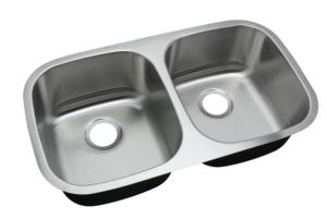 SS-3218 50/50 évier de cuisine sous le comptoir 304 en acier inoxydable simple double bols rectangulaires Nano Surface deux trous robinet de comptoir - Product Image 5