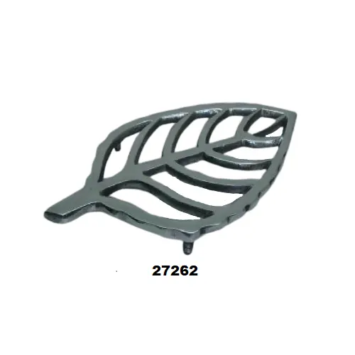 High Quality Metal Aluminium heat resistant Table Trivet with Leaf Shaped