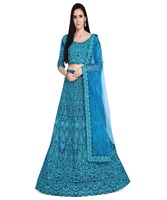 Designer indien coloré brodé travail manuel Lehenga Choli avec chemisier traditionnel personnalisé vêtements vêtement en gros