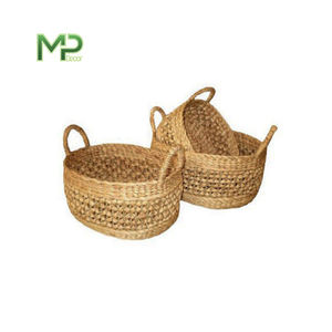 Paniers de rangement en jacinthe d'eau faits à la main produit en gros - Product Image 1