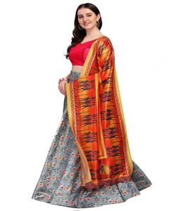 Dernier travail manuel en soie organza broderie lehenga choli avec broderie dentelle travail dupatta fête prix de gros vêtement ethnique - Product Image 3