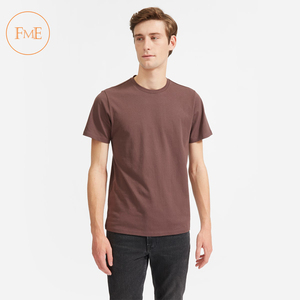 เสื้อยืดคอกลมลำลองสำหรับผู้ชายเสื้อยืดผ้าฝ้าย100% สีพื้นระบายอากาศไซส์ใหญ่พิเศษ - Product Image 1