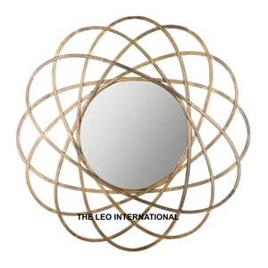 Espejo de Pared Decorativo Redondo con Forma de Sol para Decoración de Pared de Casa u Hotel, Material de Aluminio y Vidrio - Product Image 6