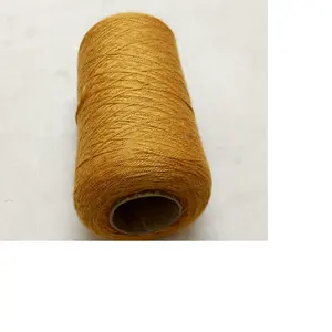 custom made red eri silk yarn in cones of 500 Gram available in count 8/2 NM suitable for fabric weavers