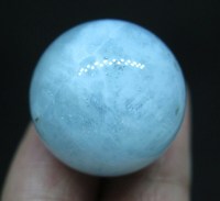 Esfera de Cristal de Aguamarina Pulida, Increíble, para Meditación, Viajes Seguros, Esfera Calmante Azul, Amor, Feng Shui, Arte Coleccionable