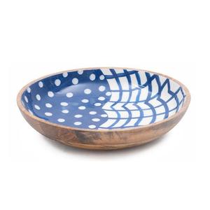 Cuencos de ensalada de madera esmaltados con impresión personalizada superior, cuenco de madera de acacia para ensalada o fruta, cuencos para servir en el hogar y el hotel por jamsons exports - Product Image 2