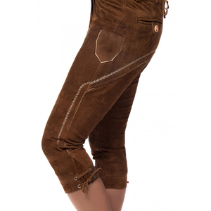 กางเกงขาสั้นบาวาเรียสำหรับผู้หญิงกางเกงขาสั้นสไตล์เยอรมันทำจากวัสดุหนังตามสั่ง - Product Image 2