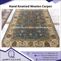 Bestseller Indischer hand geknüpfter Wollte ppich Hohe Qualität für den Heimgebrauch und das Gebet mit Blumenmuster