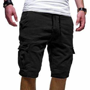 Drawstring <b>Cargo</b> Jogger Multiple Pockets Shorts Summer Leisure Pants <b>Work</b> Trousers Cotton Made in Pakistan - Product Image 3