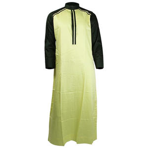 Thobe arabe grande taille de haute qualité pour hommes nouveau Design islamique manches longues 100% coton thobes saoudien arabe marocain avec panneaux - Product Image 5