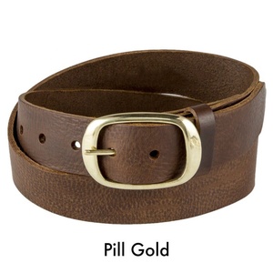 Pantalones clásicos para hombre y mujer, cinturón de cuero marrón, 38mm, 1,5 ", VES-0017 - Product Image 5