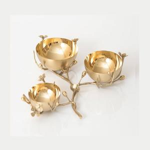 Bol à dessert de couleur or au design attrayant, qualité supérieure, forme ronde, bol de service pour fruits secs au meilleur prix - Product Image 3