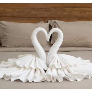 Serviettes de bain d'hôtel de haute qualité en coton 100% uni tissé super absorbant, best-seller, en provenance d'Inde - Product Image 4