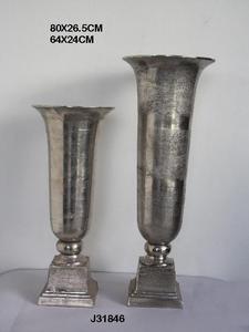 Pot de fleur en aluminium coulé fait à la main de haute qualité et finition de tapis de vase poli miroir pour salon ou table à manger à la maison - Product Image 6