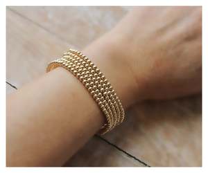 Handmade Happiness Gold <b>Beads</b> <b>Bracelets</b> - Product Image 1