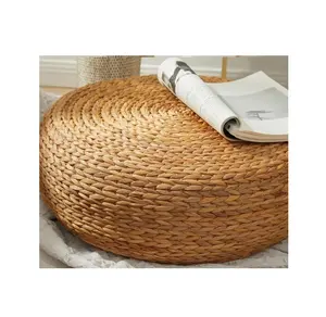 Pouf pouf di tendenza calda realizzati con giacinto d'acqua naturale seagrass/sgabelli di alghe rotondi di nuovo stile di alta qualità