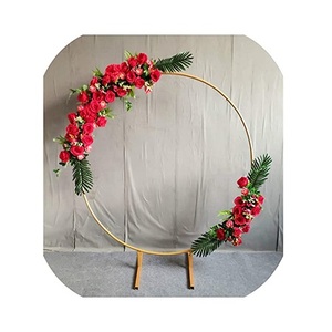 Admirable diseño telón de fondo hecho a mano hierro oro Color flor Artificial telón de fondo para decoración de boda uso - Product Image 1