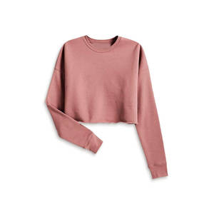 Sweat-shirt surdimensionné en coton doux pour femme avec logo personnalisé imprimé logo avant pour l'hiver-disponible à la vente - Product Image 2