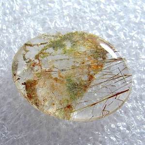 Pierres précieuses naturelles en vrac de haute qualité jardin Lodolite Quartz Cabochon lisse plaine forme ovale bonne valeur prix par carat pour - Product Image 4