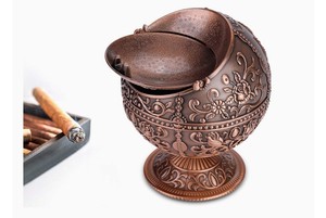 Cenicero de diseño moderno de lujo para el hogar, oficina, Hotel, tazón ahumado, decoración, logotipo personalizado, Cenicero de Metal - Product Image 3