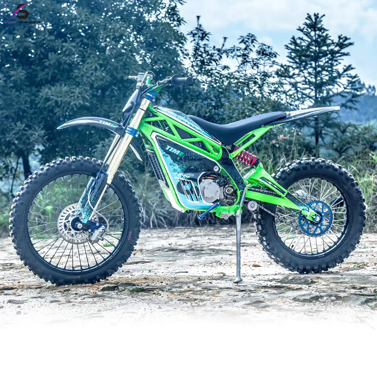 Màu Xanh Lá Cây Siêu Lớn Điện Max 12KW Off Road Moto Ebike Xe Đạp Dirt Động Cơ Xe Đạp Điện Xe Máy Từ Trung Quốc Đến EU Anh Châu Âu