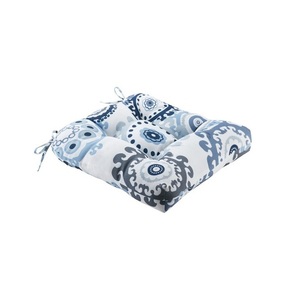 Almohadilla 100% de algodón orgánico con estampado Floral para silla, para sala de estar, con certificado GOTS - Product Image 1