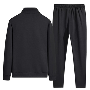 ชุดวอร์มแขนยาวของผู้ชายผ้าฝ้าย100% มีฮู้ดชุดวิ่งฟิตเนสแขนยาวแบรนด์ฤดูใบไม้ผลิ - Product Image 4