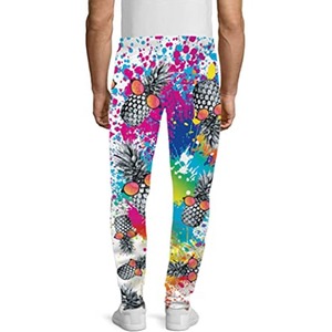 กางเกงวิ่งจ็อกเกอร์เอวสูงสีน้ำเงินเข้มของผู้ชายกางเกงกีฬาลำลองผ้าปิดหูรูดแบบหลวมสำหรับฤดูใบไม้ผลิ - Product Image 4