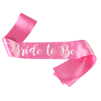 Ruban de satin personnalisé avec logo d'usine, pour la mariée, joyeux anniversaire, fille, concours de beauté, pour fête