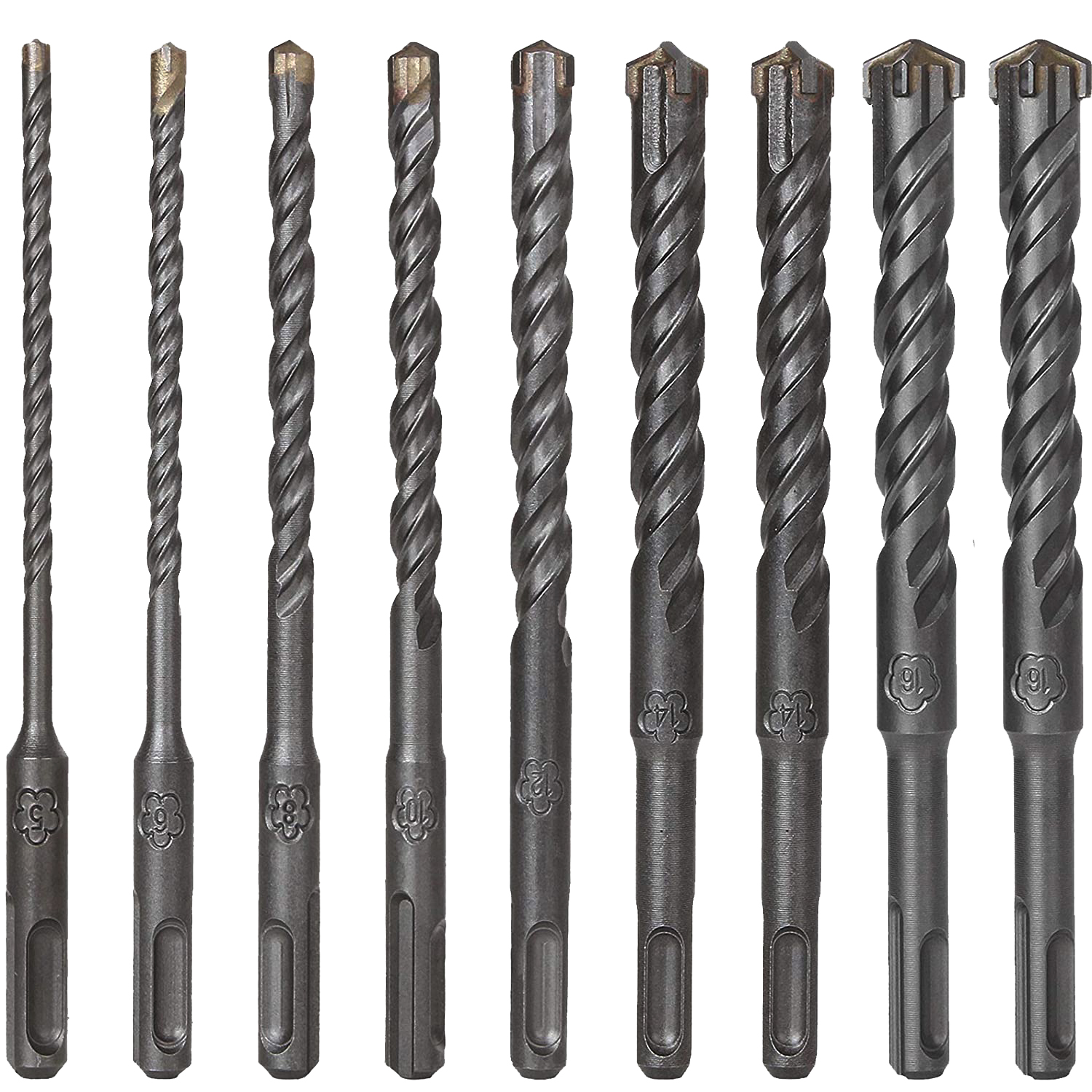 Amazon.com: WORKPRO - Juego de brocas SDS-plus (8 piezas, punta de carburo,  SDS+, con estuche de almacenamiento para ladrillo, cemento, piedra y  hormigón) : Herramientas y Mejoras del Hogar