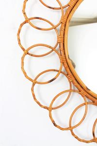 Espejo de Ratán Natural Hecho a Mano Más Vendido en Vietnam, Decoración de Pared Personalizada, Espejo Redondo para Decoración de Sala de Estar - Product Image 3