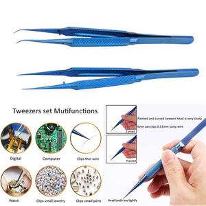 Nouvelles pinces de précision pour réparation de téléphones, pinces à ligne de liaison 0,02 mm en alliage de titane ultra-précises pour <span class=keywords><strong>carte</strong></span> mère <span class=keywords><strong>iPhone</strong></span> - Product Image 5