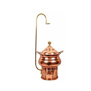 Réchaud alimentaire de la meilleure qualité en acier inoxydable couleur cuivre chauffe-plat avec support et couvercle suspendu - Product Image 6