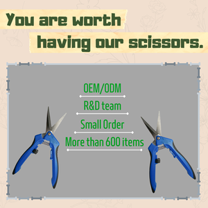 Tijeras de podar de jardinería profesionales de acero inoxidable de grado Industrial 420J2, logotipo láser, agarre antideslizante, tijeras de derivación de trinquete - Product Image 3