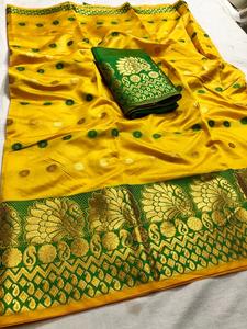 Banarasi Saree ผ้าไหมผ้าฝ้ายเสื้อผ้าชาติพันธุ์ - Product Image 3