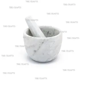 Mortero de Color Blanco de Último Diseño con Mortero para Triturar y Moler, Tamaño Pequeño, Imam Dasta, a Precios Asequibles - Product Image 1