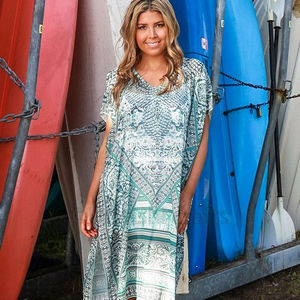 OEM abaya estilo kaftan/Vestido impreso casual maxi vestido para las mujeres y damas - Product Image 1