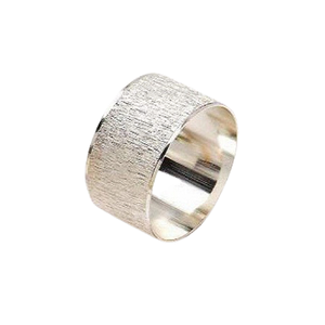 Anneau de serviette en aluminium au design fabuleux, couleur argent, forme ronde, pour fournisseur en gros - Product Image 6