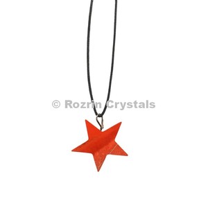 Pendentifs étoile jaspe rouge - Product Image 1