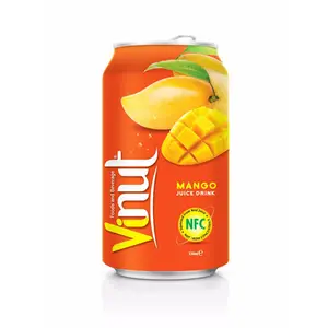 Natural healthy 30% mango juice in 325ml tin can