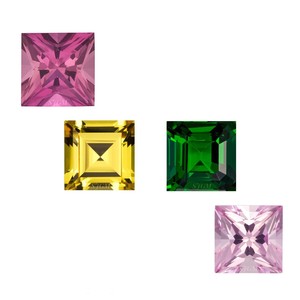 ทัวร์มาลีนธรรมชาติแบบหลายเหลี่ยมตัดเป็นเหลี่ยมเพชรพลอยหลวม6มม. - Product Image 2