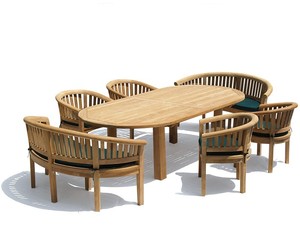 Outdoor <b>Garden</b> <b>Set</b> Dingin Table 8 Seater Indonesia Furniture Wood Modern Foldable Enterenprise DS009 - Product Image 4