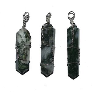 Pendentifs en pierre d'agate, 50 pièces, en mousse d'agate - Product Image 1