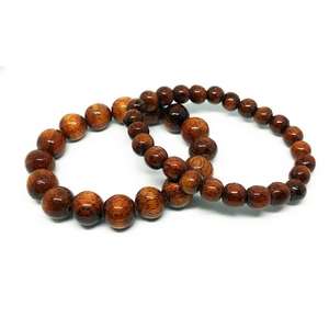 Bracelet extensible en bois perlé pour homme et femme, cadeaux pour homme et femme, bracelet d'aromathérapie - Product Image 2