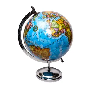Groothandel Fabrikant 2021 Verkoop Verschillende Maten Wereldkaart Globe Met Metalen En Houten Standaard