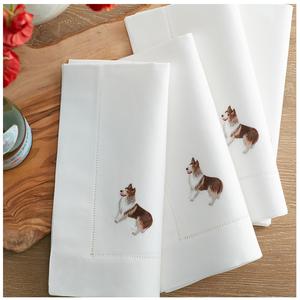 Broderie animaux serviette 100% coton Quang Thanh, broderie à la main - Product Image 1