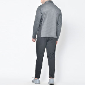 High Quality Wholesale Men's Half Zip Sweat Shirt With Joggers Pant Track Suit Set - Product Image 4