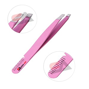 Pinzas para cejas con punta de acero inoxidable, nuevo diseño, fabricante de pinzas para depilación, con etiqueta privada - Product Image 1